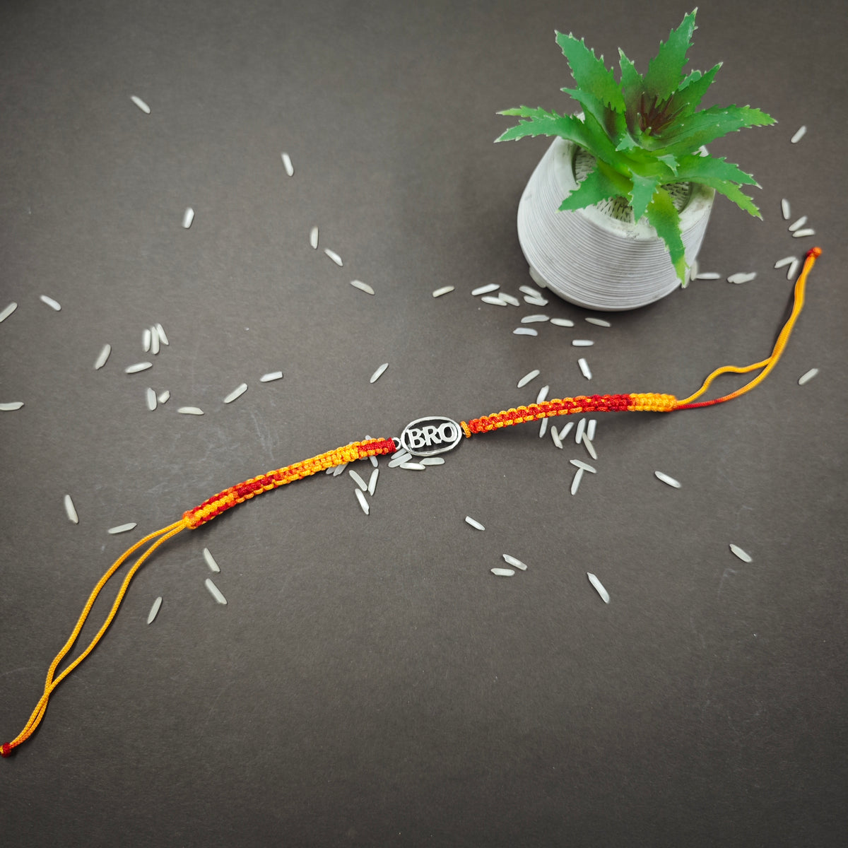 Bro silver rakhi