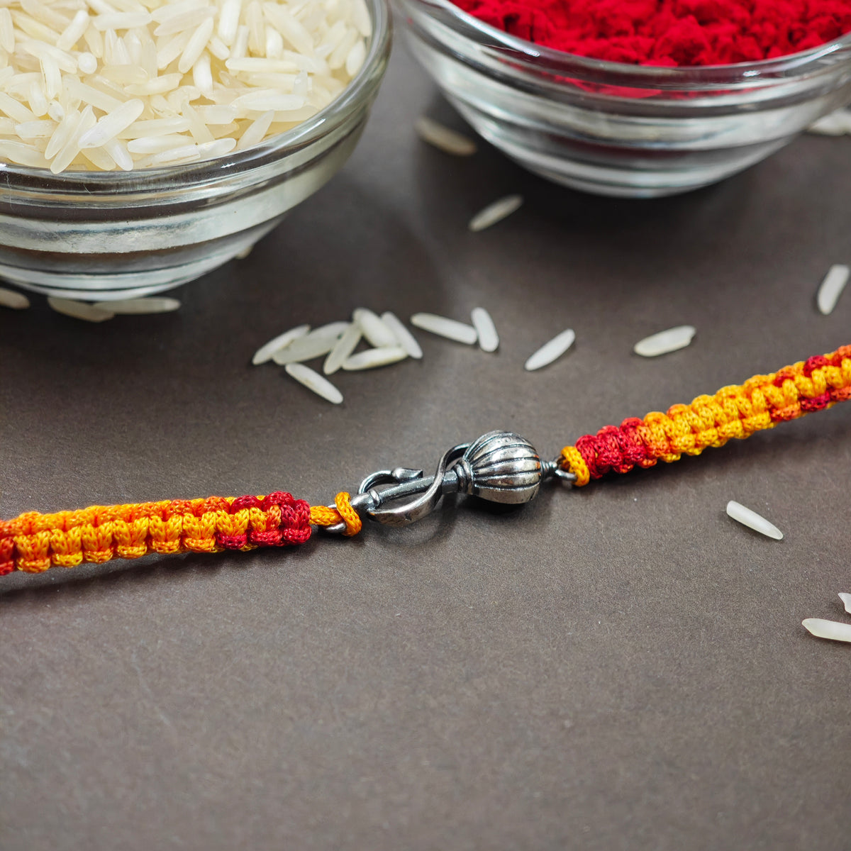 Hanuman silver rakhi