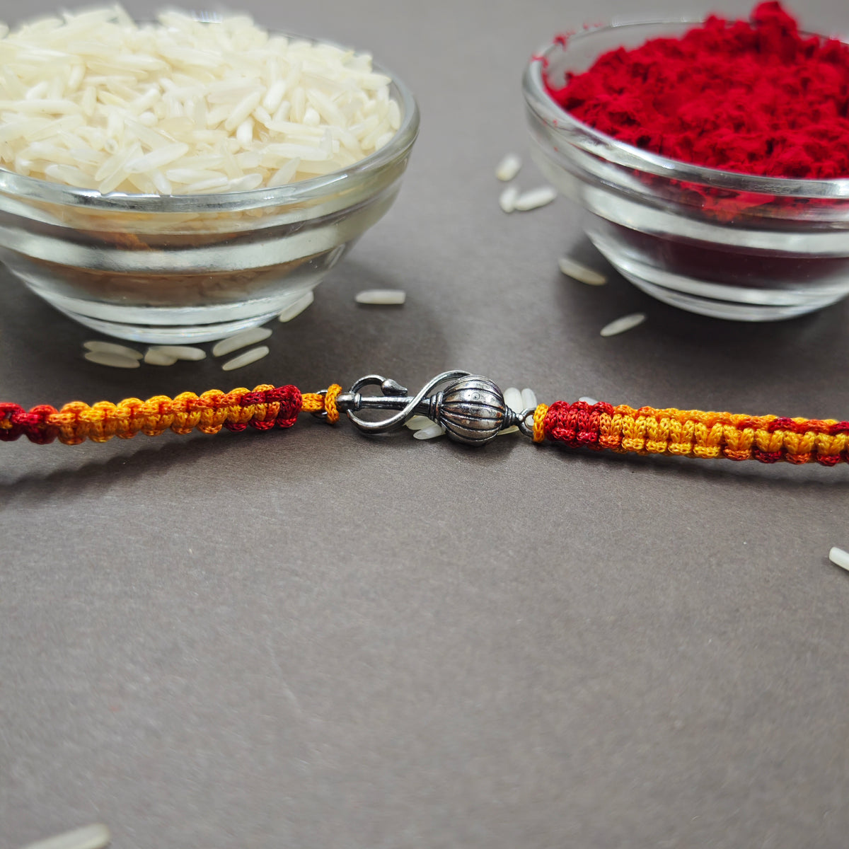 Hanuman silver rakhi