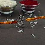 Load image into Gallery viewer, Krishna Silver Rakhi 3