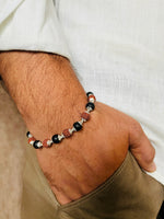 Load image into Gallery viewer, 925 Silver Rudraksha & Karanguli Bracelet