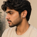 Load image into Gallery viewer, Square solitaire stud
