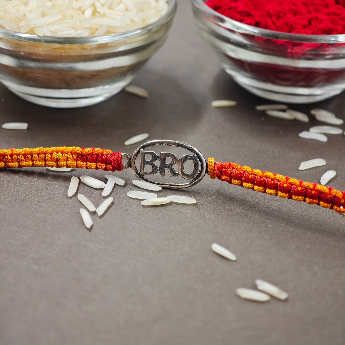 Bro silver rakhi