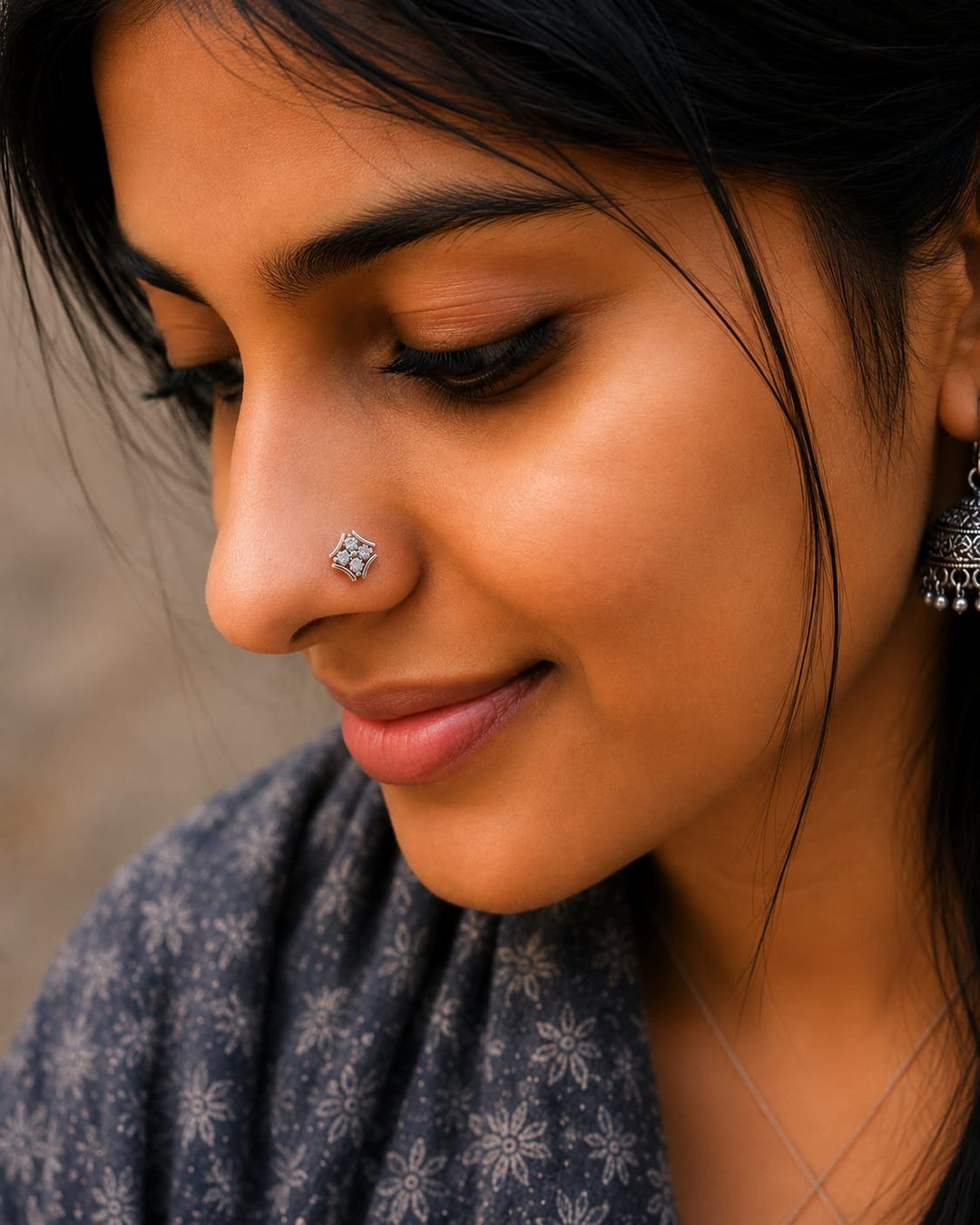 Timeless  Silver Nose Stud