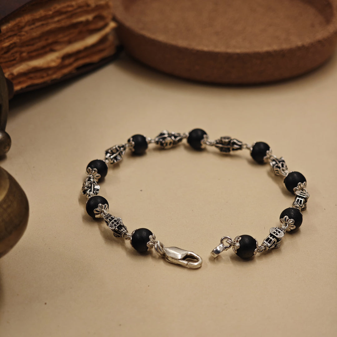 925 Silver Trishul Karanguli Bracelet