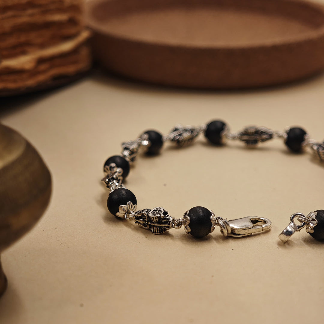 925 Silver Trishul Karanguli Bracelet