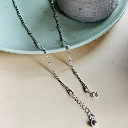 Snake chain beads anklet