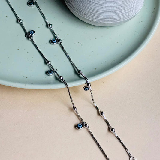 Evil eye anklet