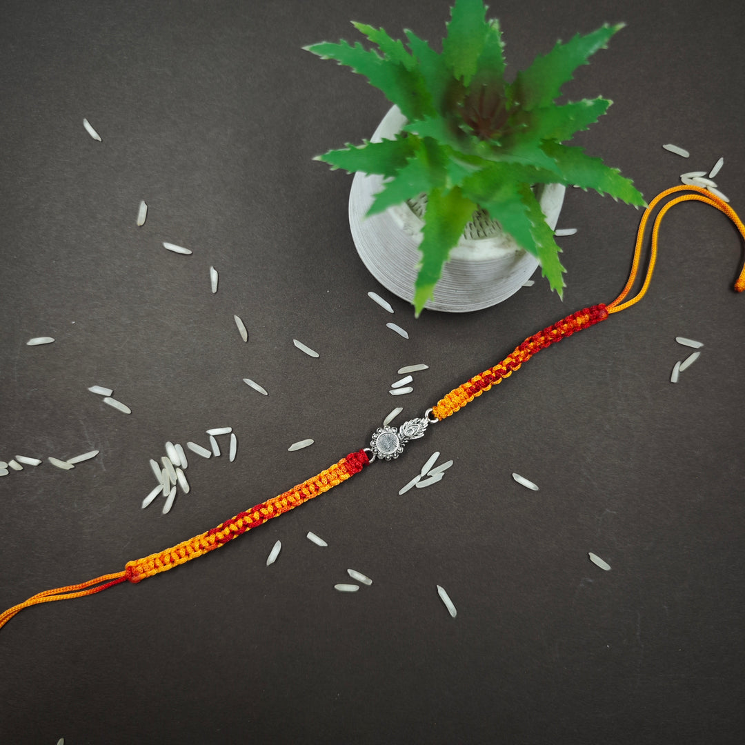 Krishna Silver Rakhi 2