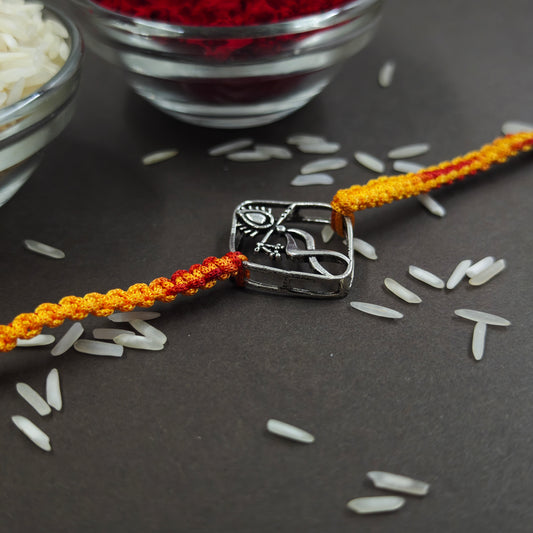 Krishna Silver Rakhi 3