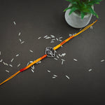 Load image into Gallery viewer, Krishna Silver Rakhi 3

