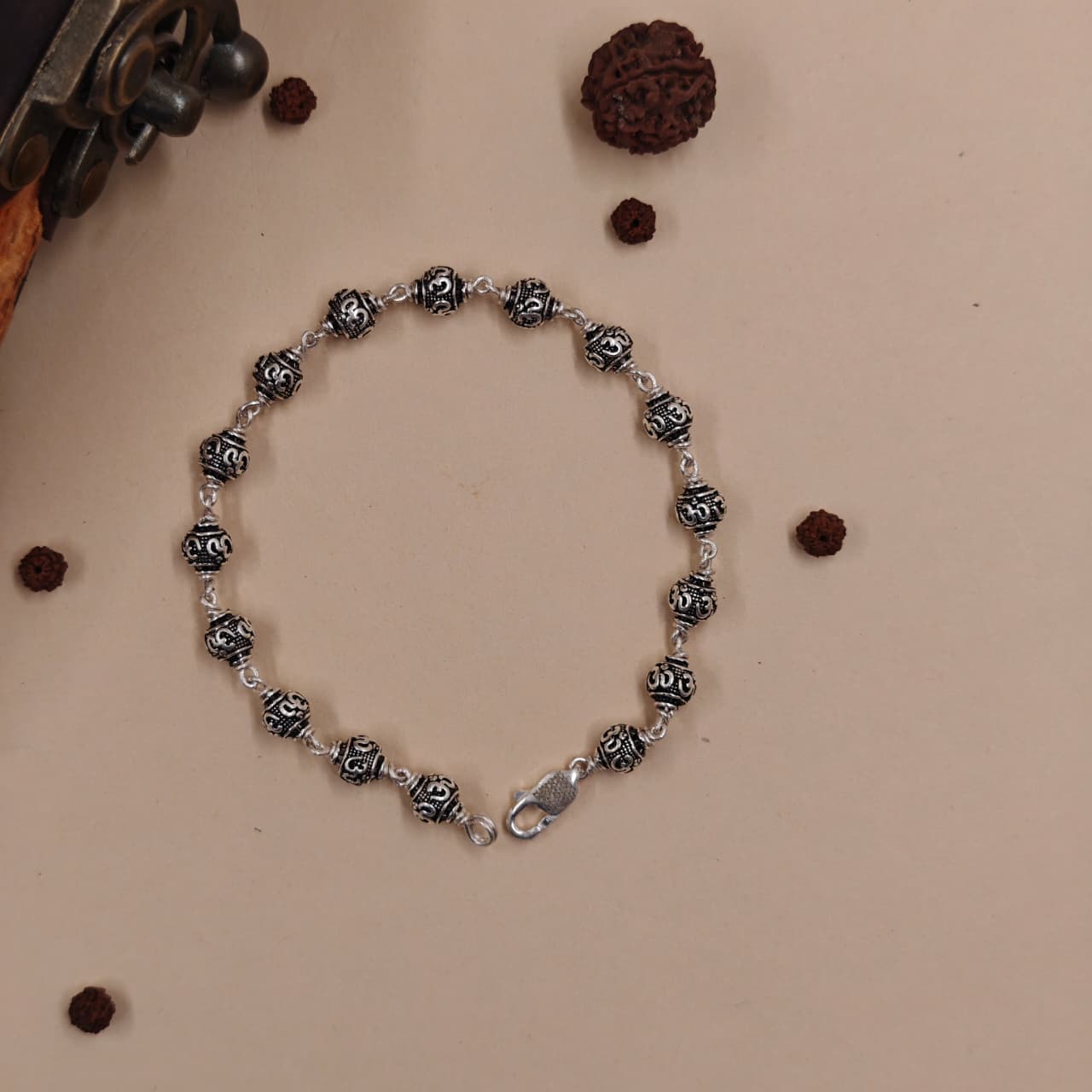  Om Bead Bracelet
