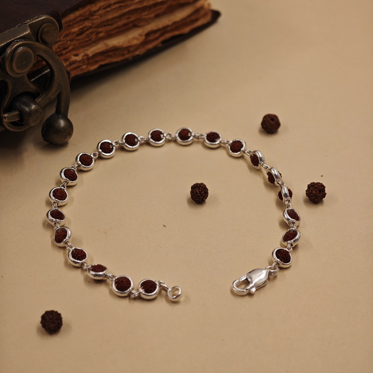 Silver Rudraksha bracelet 
