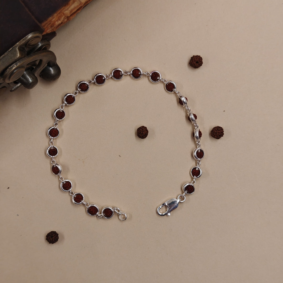 Silver Rudraksha bracelet 