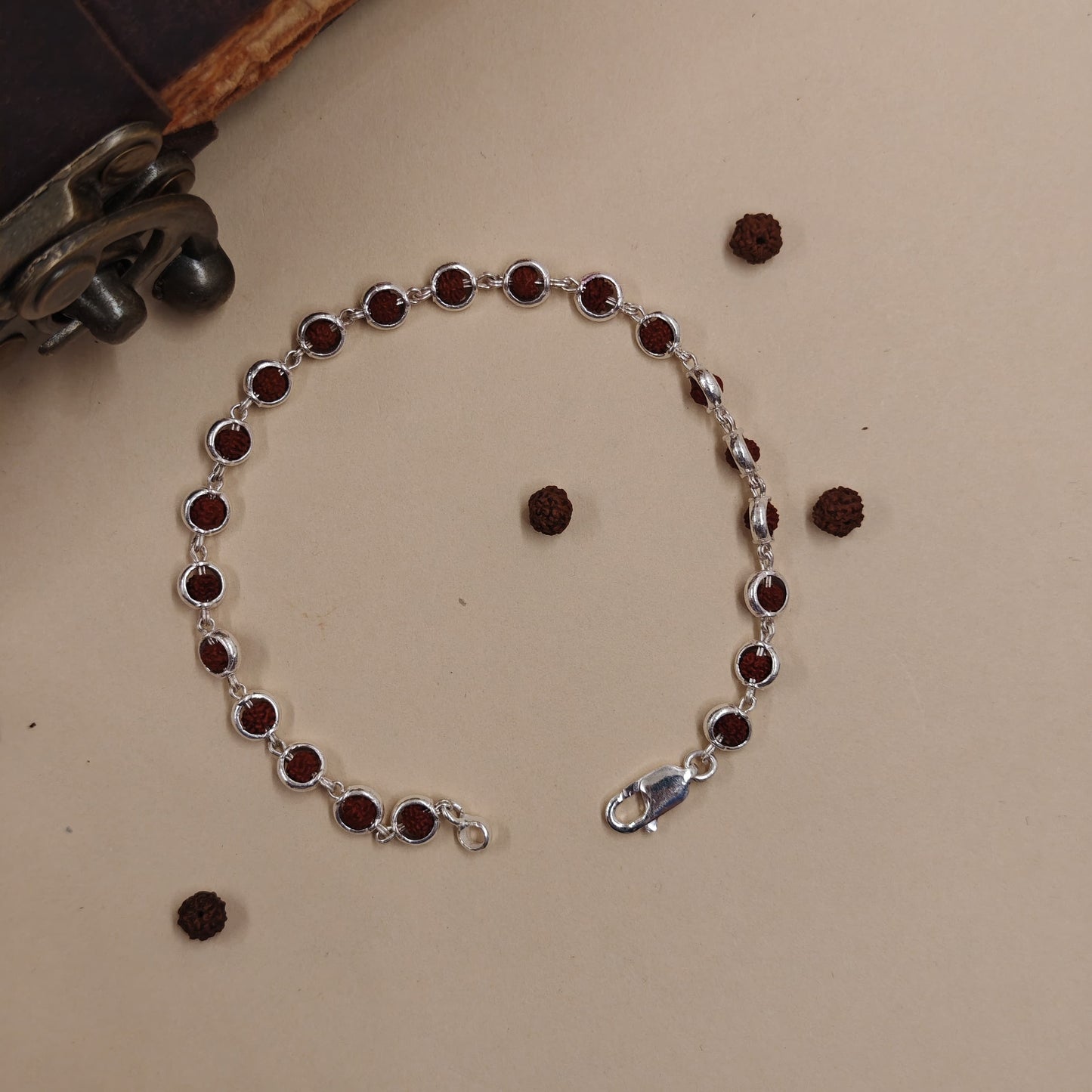 Silver Rudraksha bracelet 