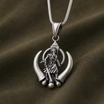 Load image into Gallery viewer,  Waheguru silver pendant
