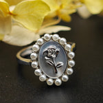 Load image into Gallery viewer, Silver Rose Ring
