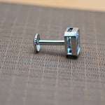 Load and play video in Gallery viewer, Square solitaire stud
