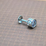 Load and play video in Gallery viewer, 925 Sterling Silver Solitaire CZ Stud
