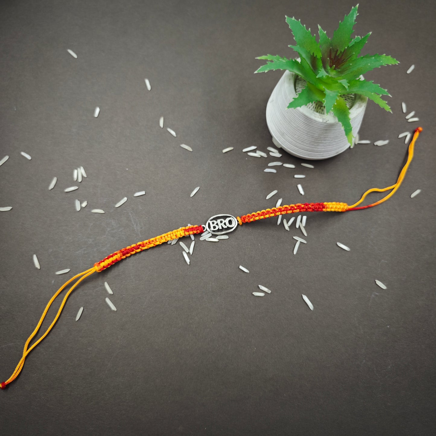 Bro silver rakhi