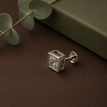 Load image into Gallery viewer, Square solitaire stud
