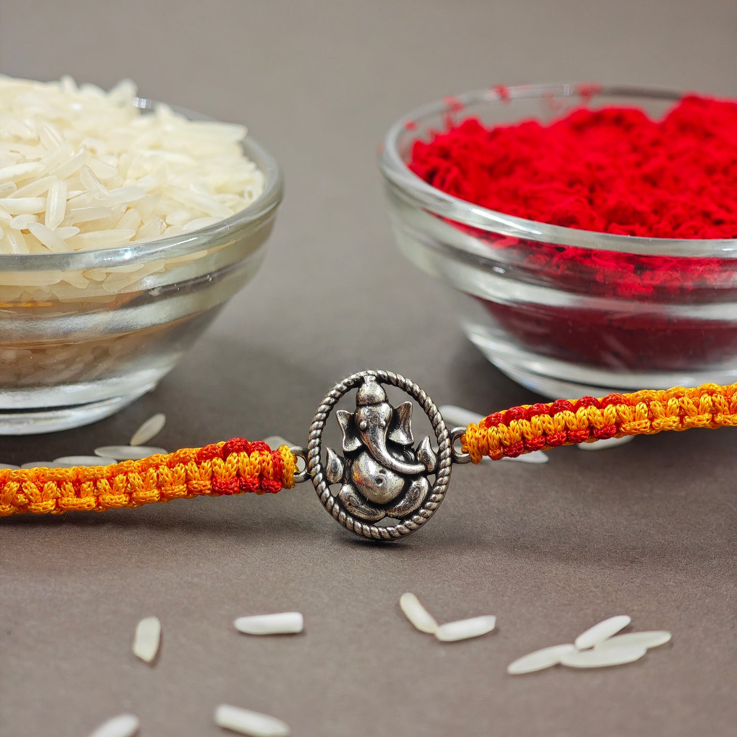 Ganesh Silver Rakhi 2