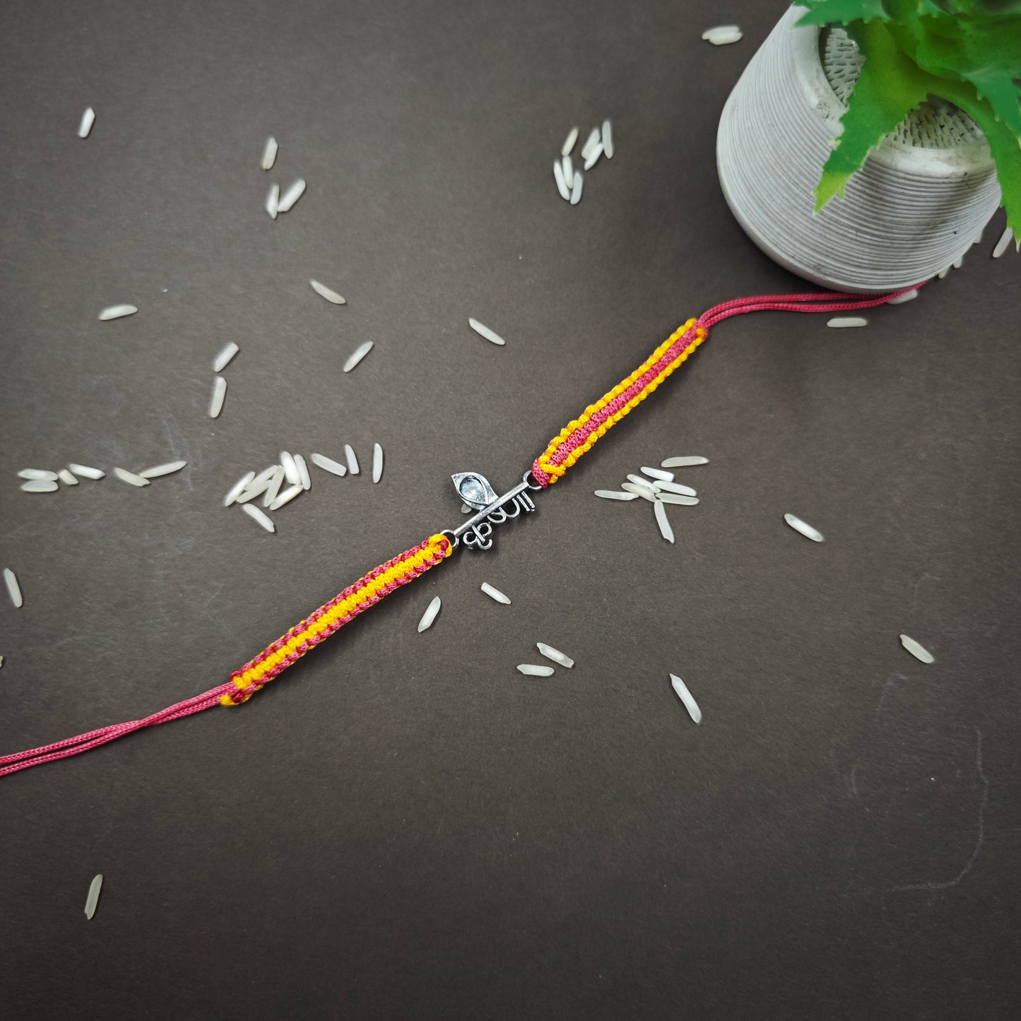 Krishna Silver Rakhi