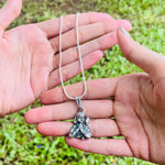 Load image into Gallery viewer, Silver Murugan Pendant with Vel in Hand Design
