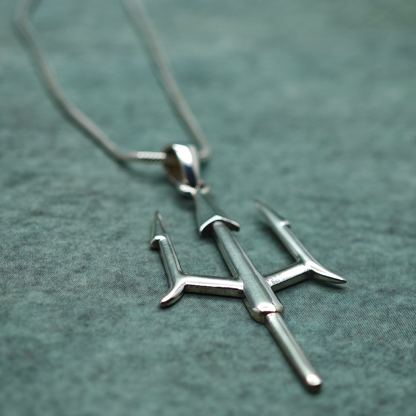 Trident pendant and Chain